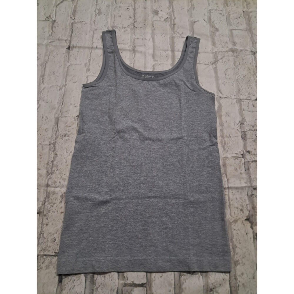 Under Where Women's Large Shapewear Tank Top Heathered Light Gray